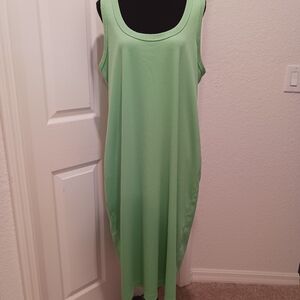 Universal Thread Green Ribbed Tank Dress Size 1X Excellent Condition